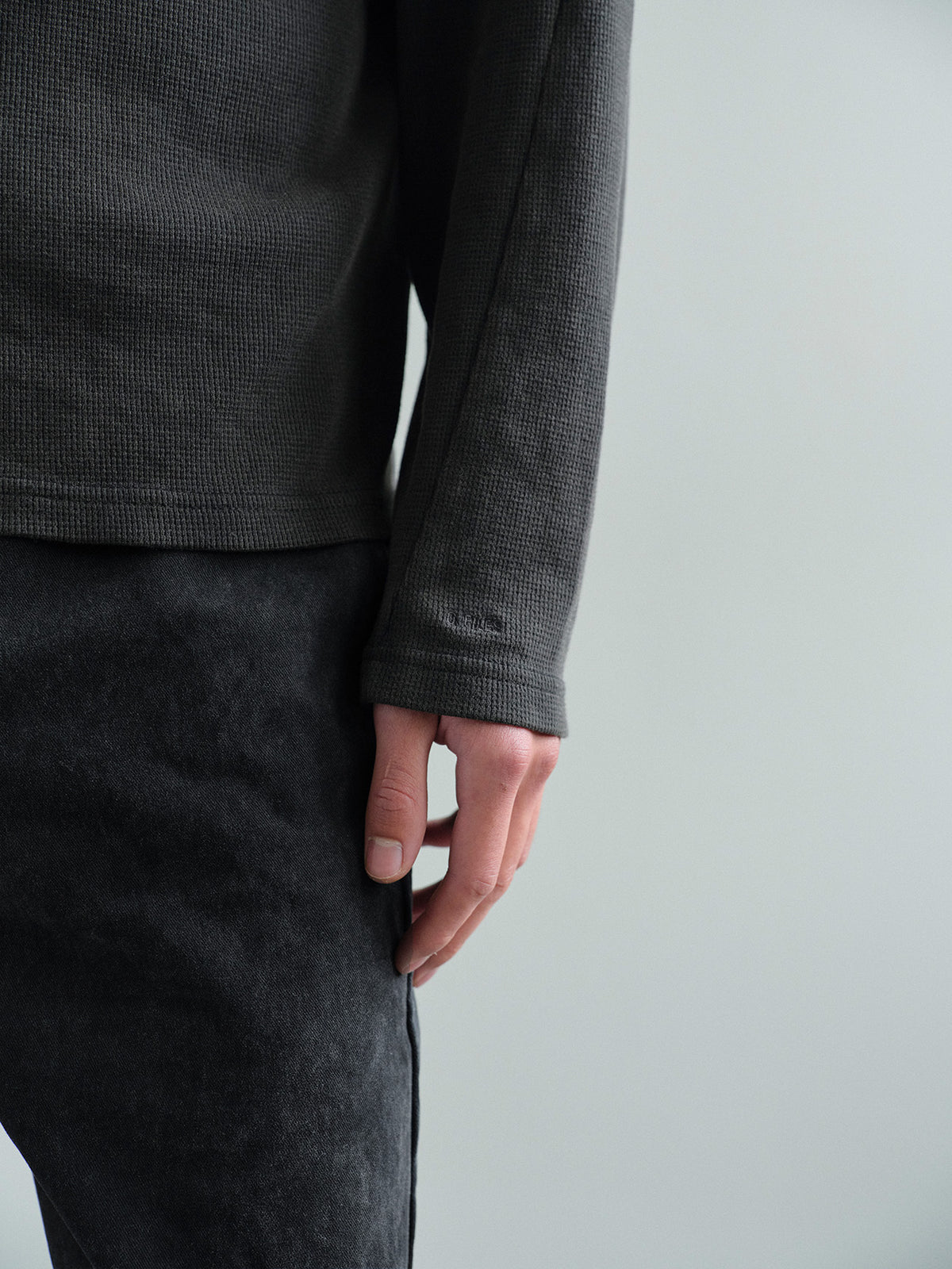 THERMAL RAGLAN LONG SLEEVE in vintage grey