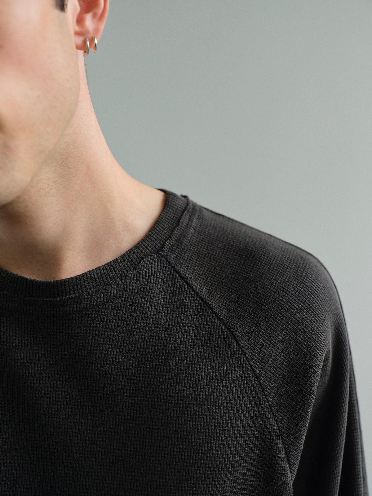 THERMAL RAGLAN LONG SLEEVE in vintage grey