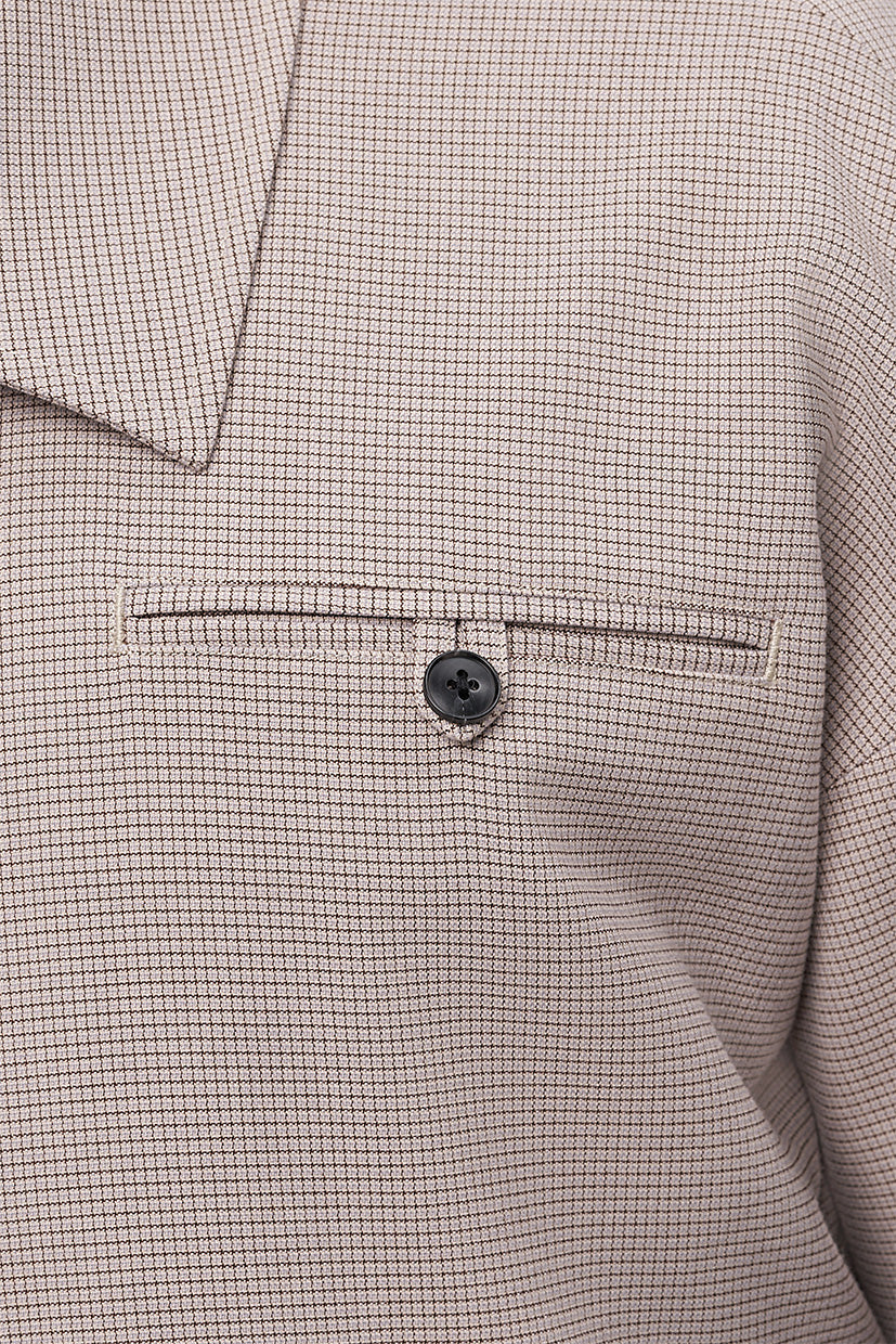 INTERLACED MESSENGER BLOUSON JACKET in tofu