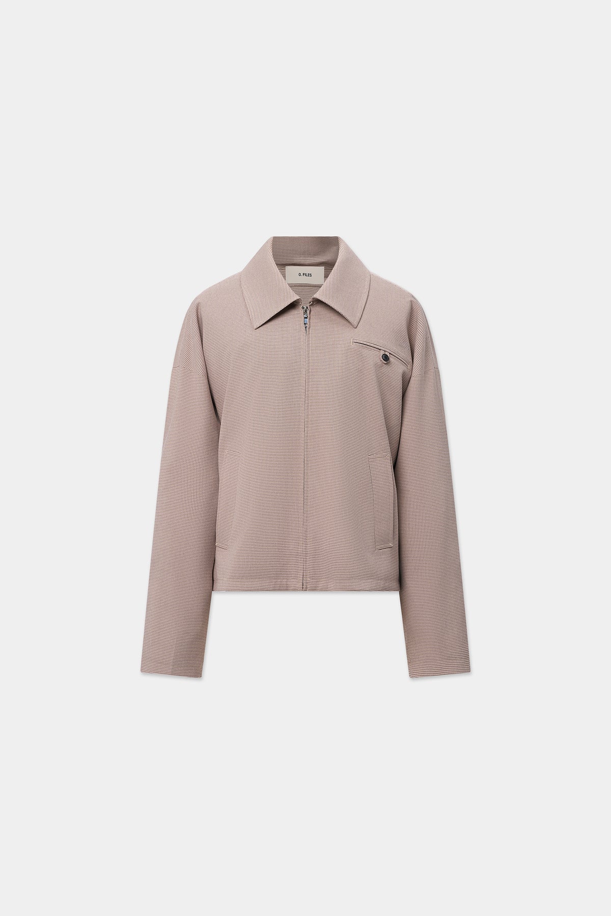 INTERLACED MESSENGER BLOUSON JACKET in tofu
