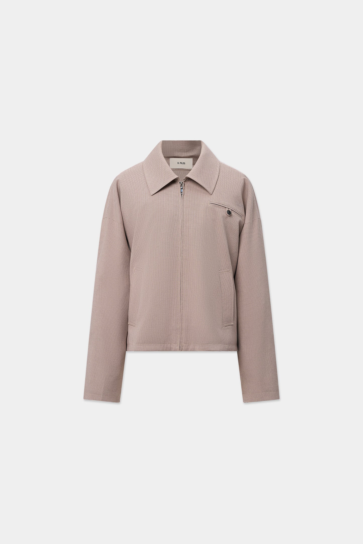 INTERLACED MESSENGER BLOUSON JACKET in tofu