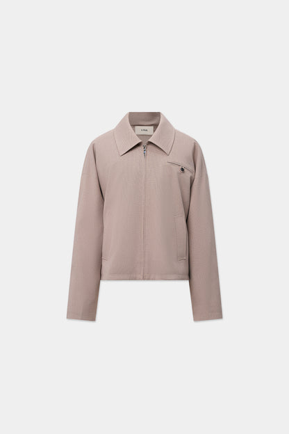 INTERLACED MESSENGER BLOUSON JACKET in tofu