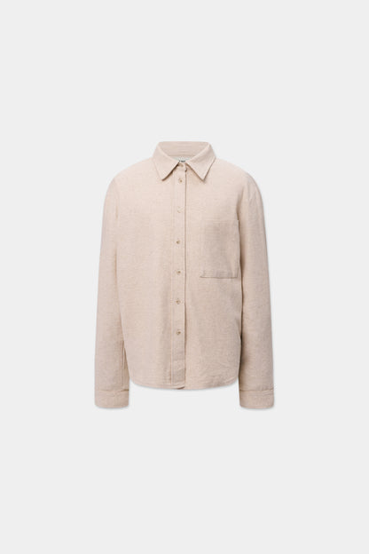 MONO ORIGAMI LINEN SHIRT in raw linen