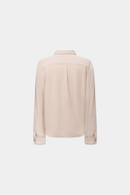 MONO ORIGAMI LINEN SHIRT in raw linen
