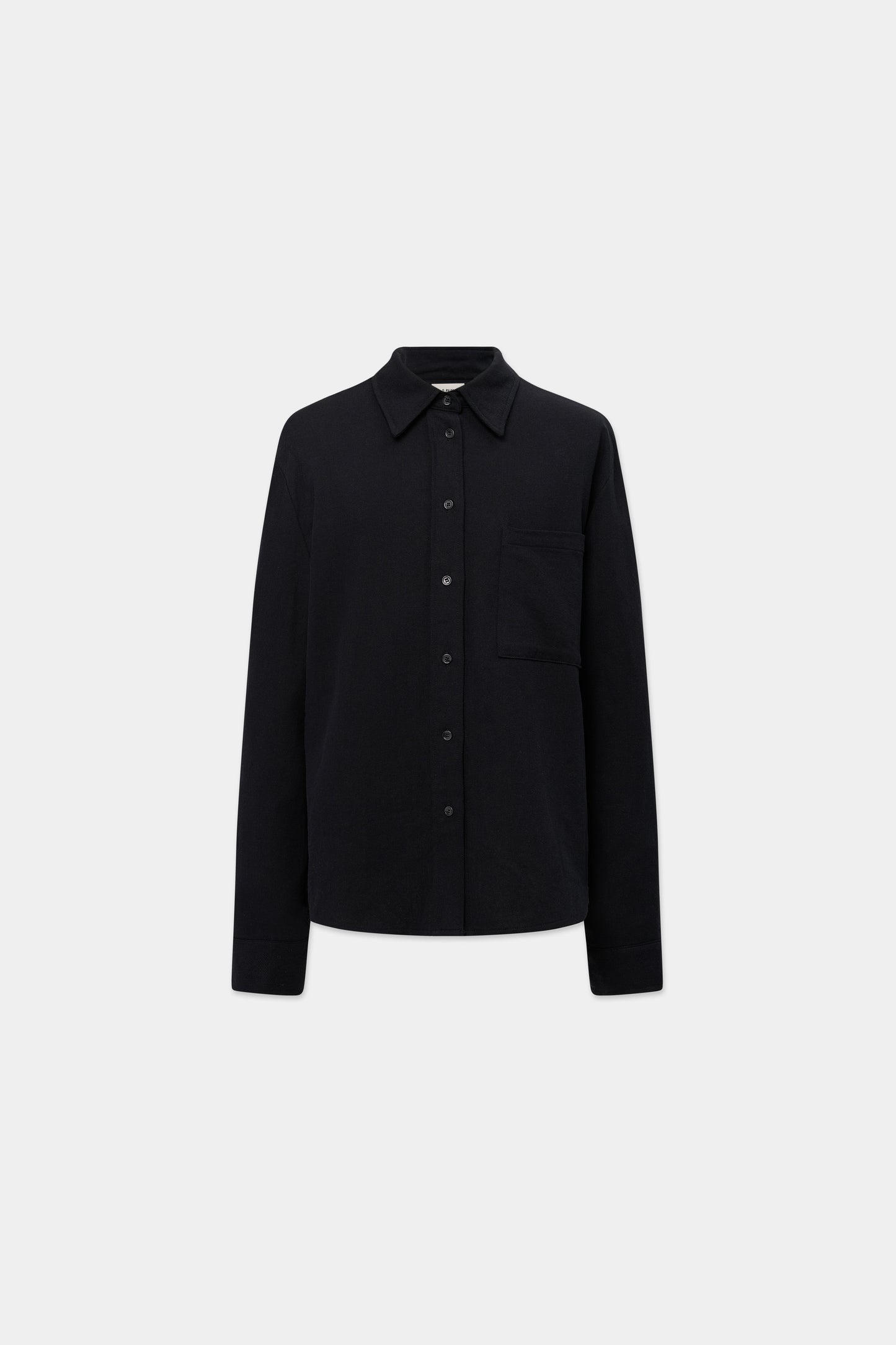MONO ORIGAMI LINEN SHIRT in black