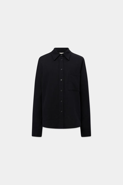 MONO ORIGAMI LINEN SHIRT in black