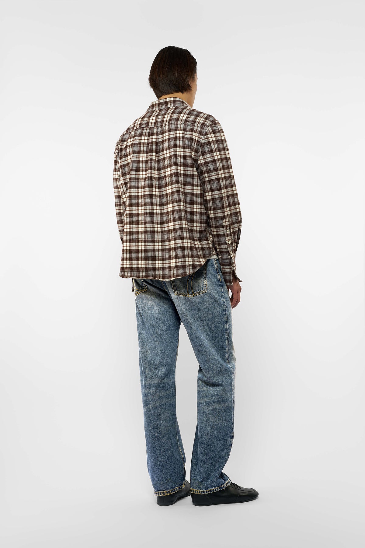 CHECKER FLANNEL SHIRT in sahara