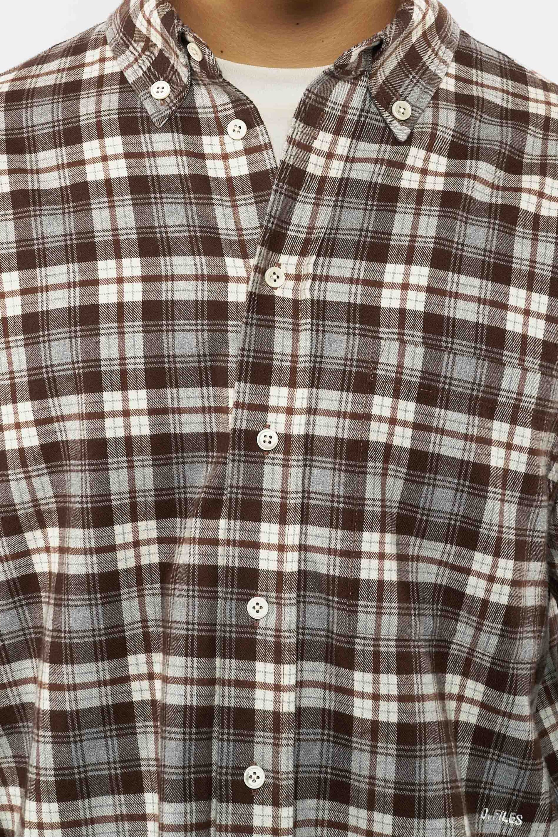 CHECKER FLANNEL SHIRT in sahara – O. FILES