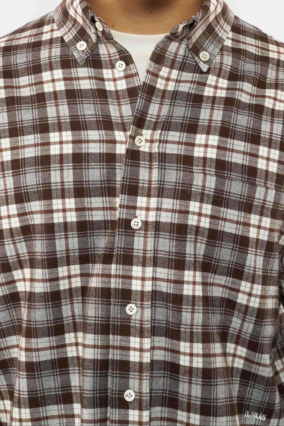 CHECKER FLANNEL SHIRT in sahara