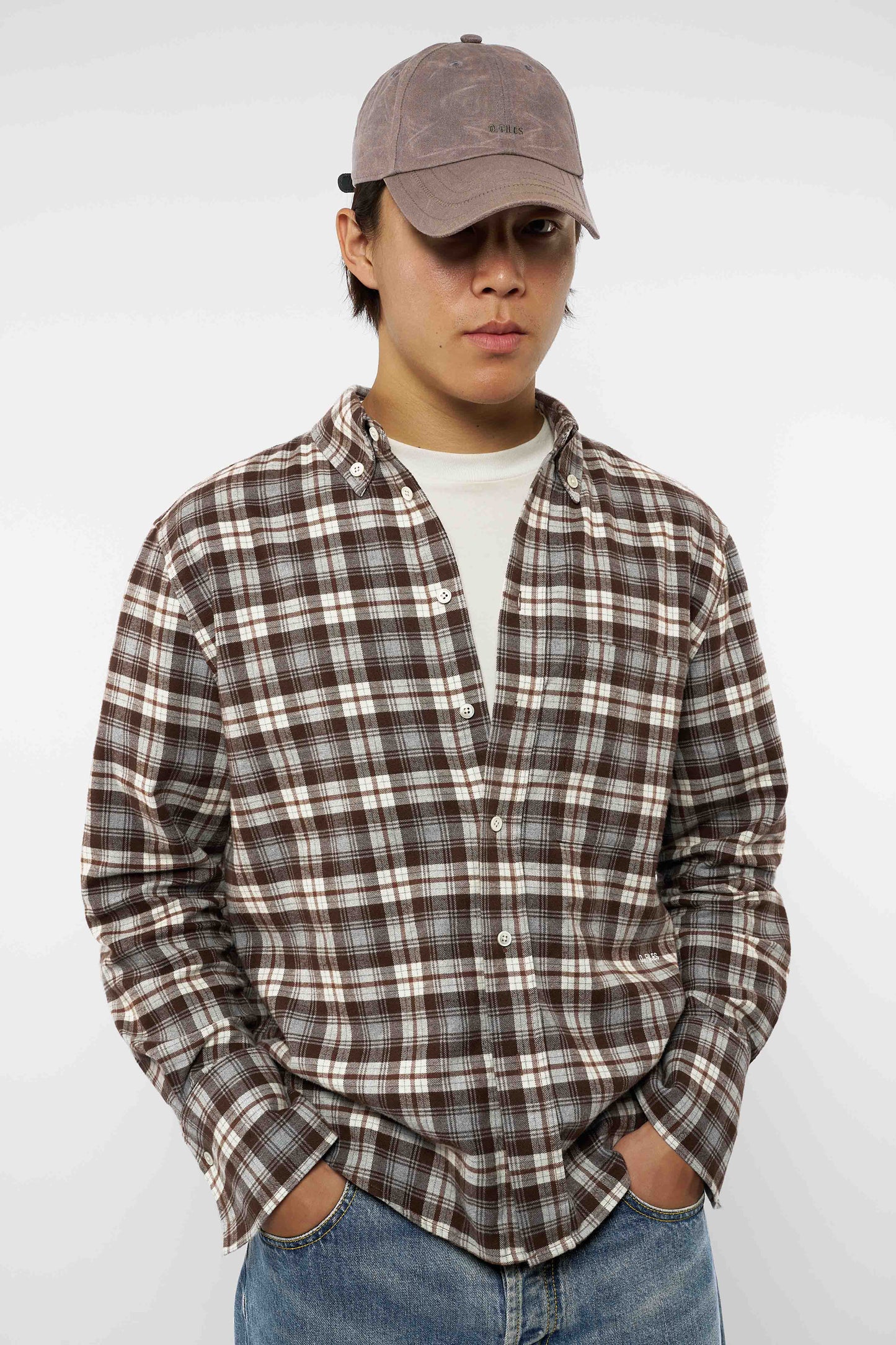 AGED BASEBALL CAP in vintage charcoal