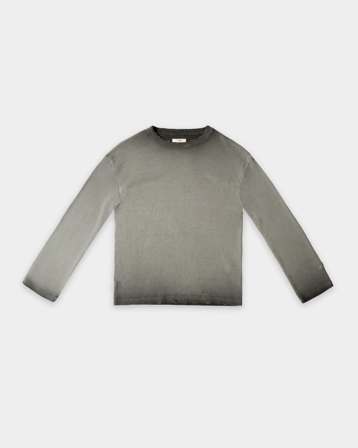 WAFFLE THERMAL CREWNECK (MOCHA GREY)
