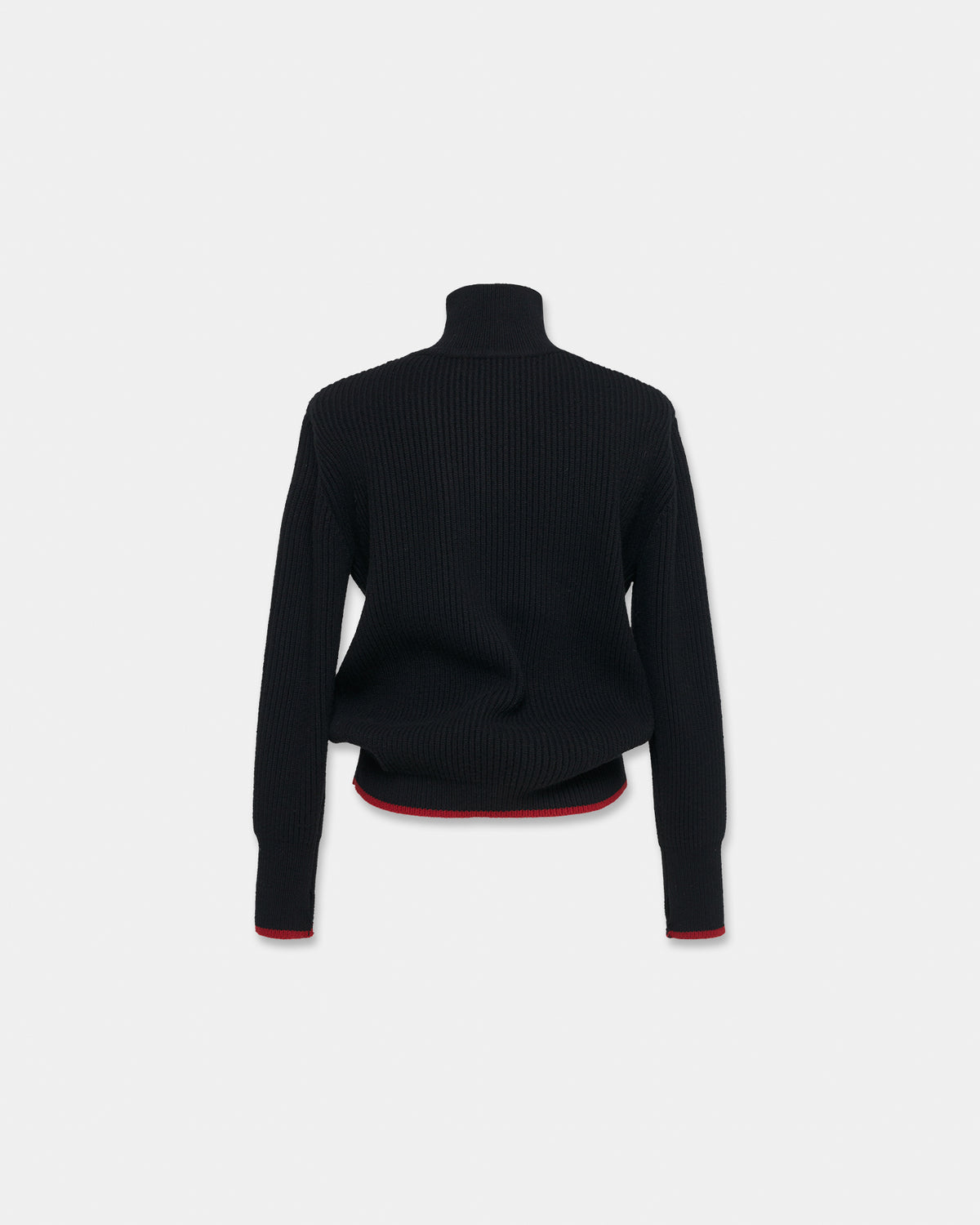 FISHERMAN'S WOOL KNIT in black