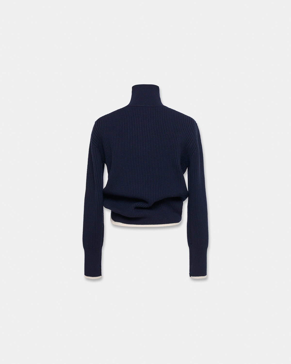 FISHERMAN'S WOOL KNIT in midnight blue