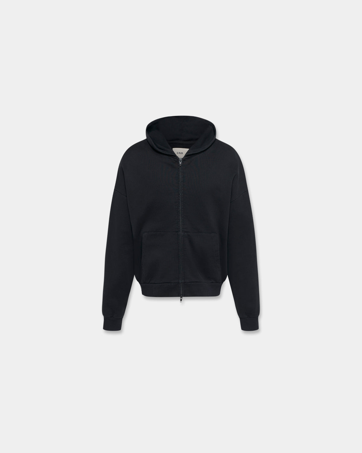 ORIGAMI SEAM HOODIE in black
