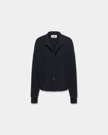 INTERLACED CARDIGAN in black
