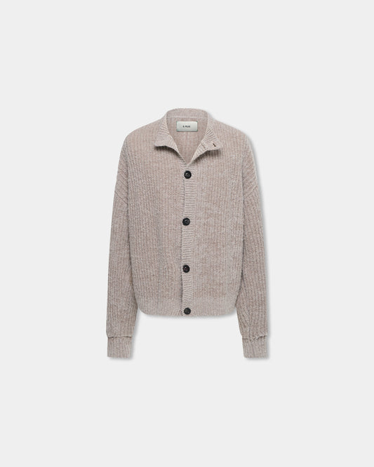 INTERLACED CARDIGAN in oatmeal