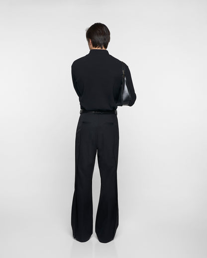 ORIGAMI 2.0 WOOL TROUSERS in black