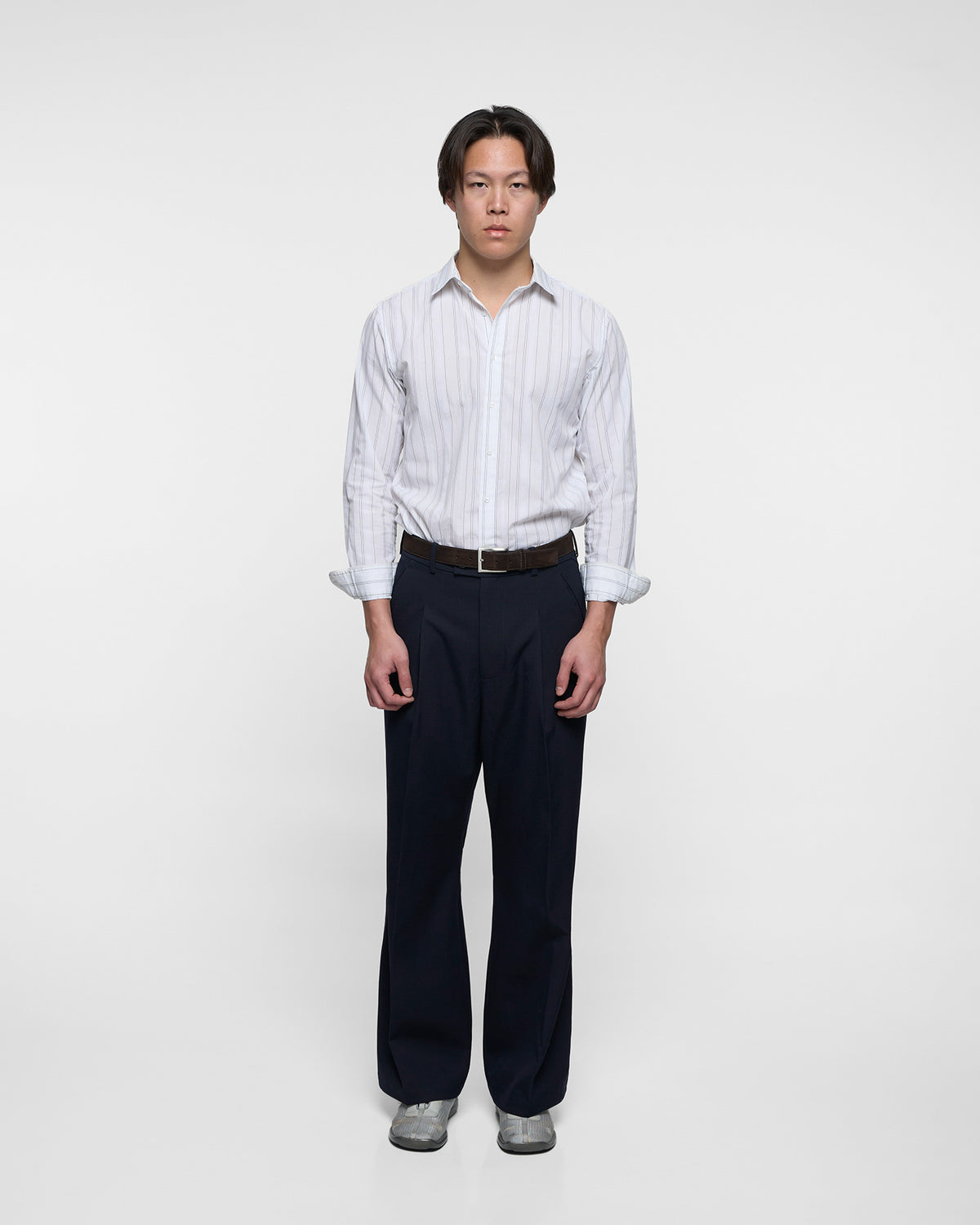 ORIGAMI 2.0 WOOL TROUSERS in midnight blue
