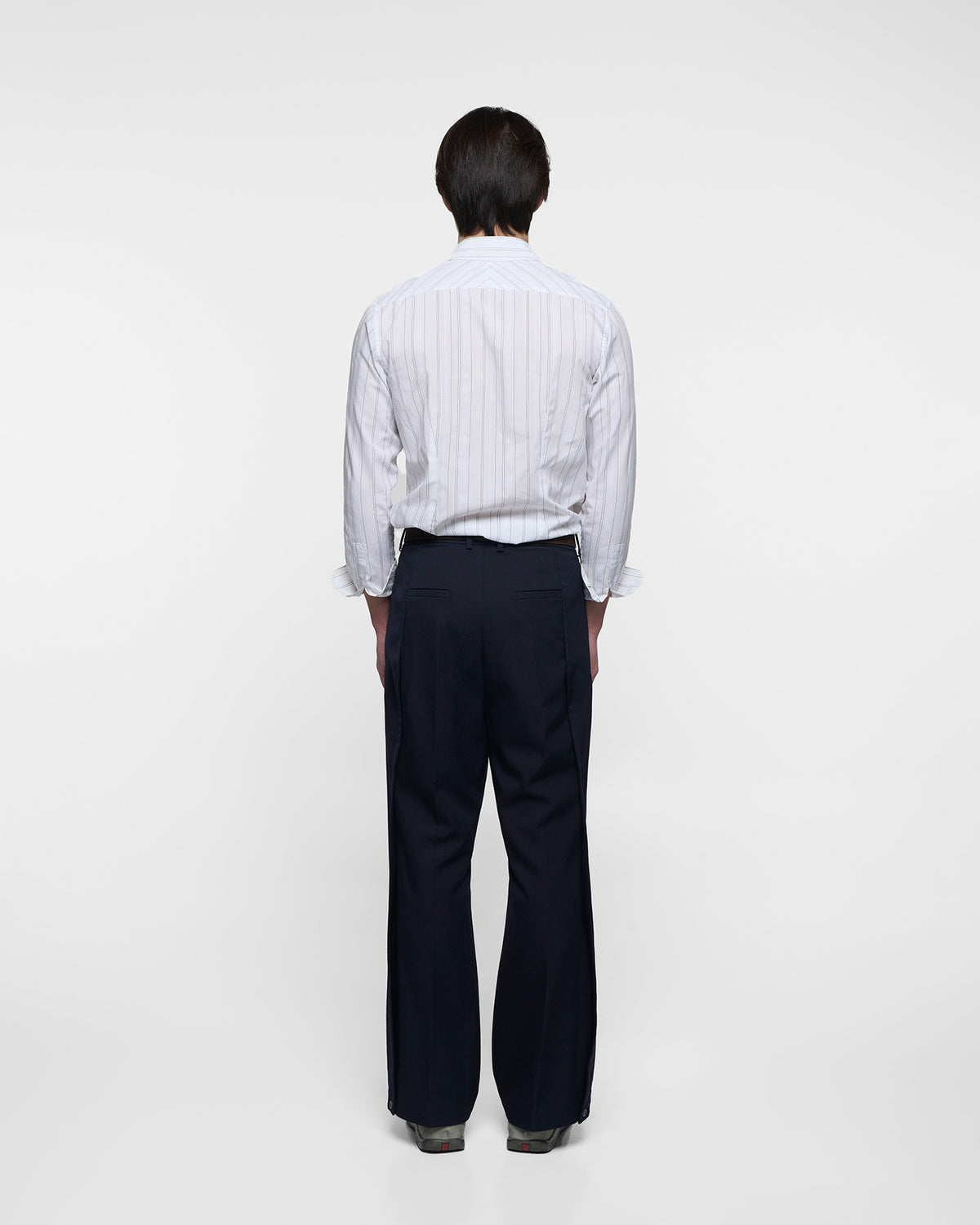 ORIGAMI 2.0 WOOL TROUSERS in midnight blue