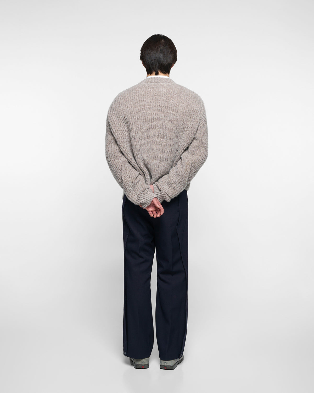 INTERLACED CARDIGAN in oatmeal