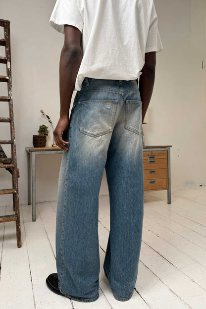 REPAIR EVERYDAY 2.0 DENIM JEANS in broken washed indigo