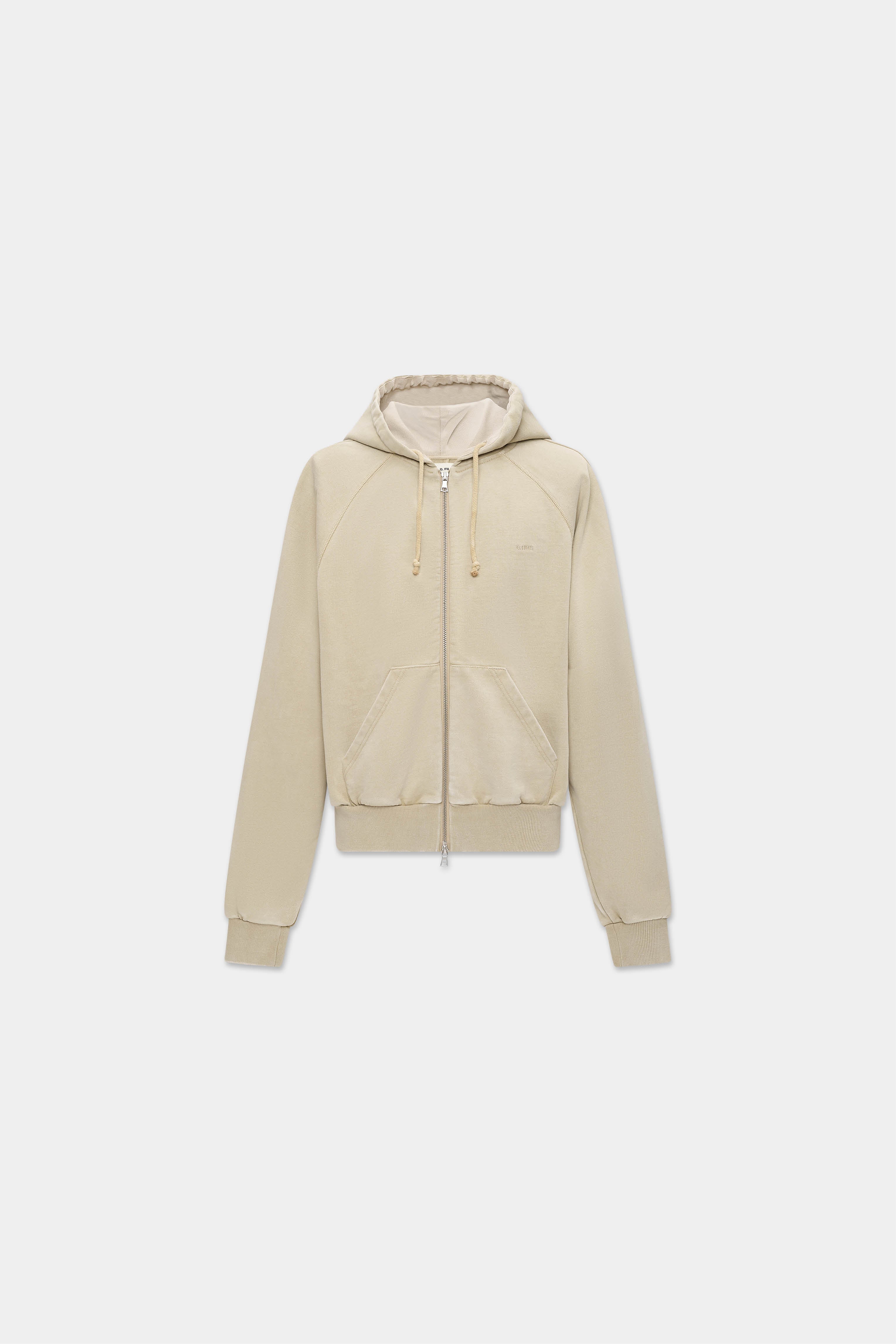 RAGLAN ZIP HOODIE in mojave – O. FILES