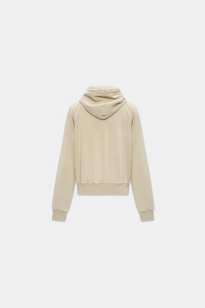 RAGLAN ZIP HOODIE in mojave