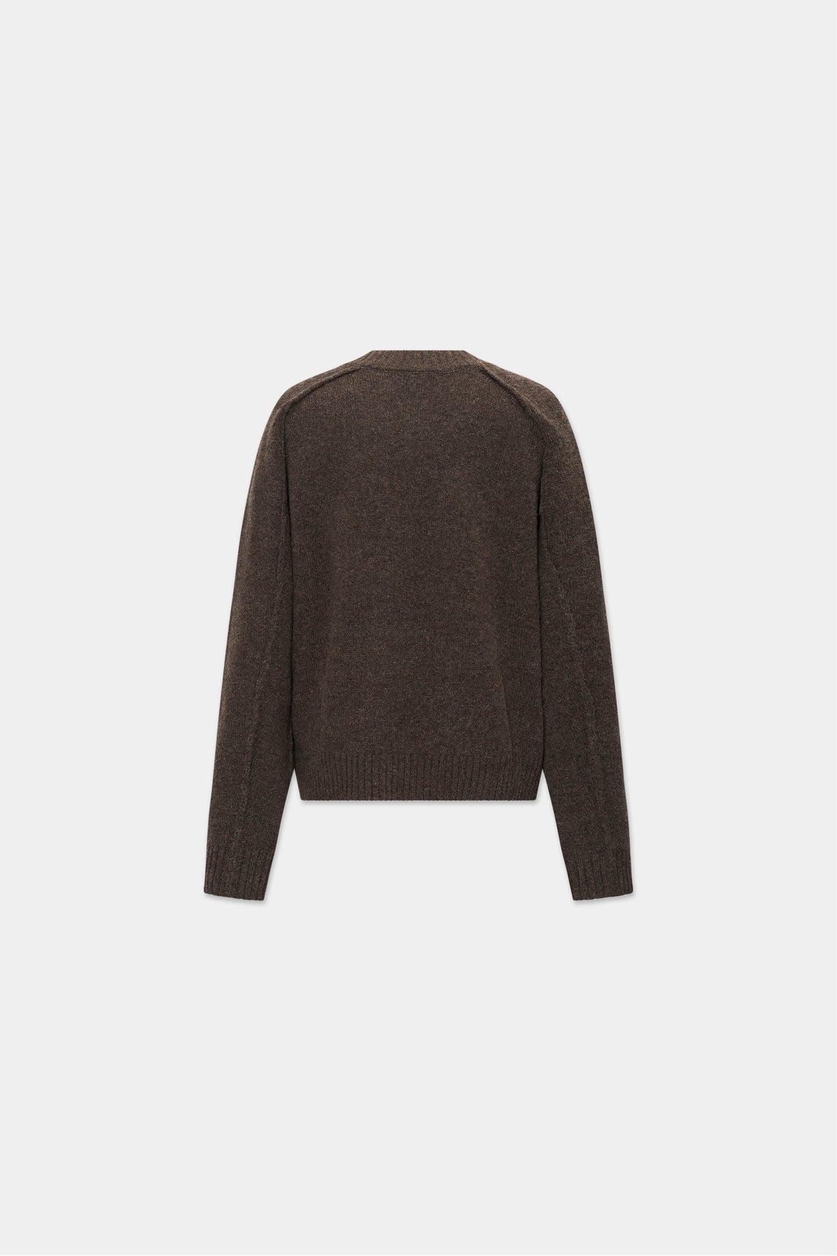 V-NECK KNIT in bark