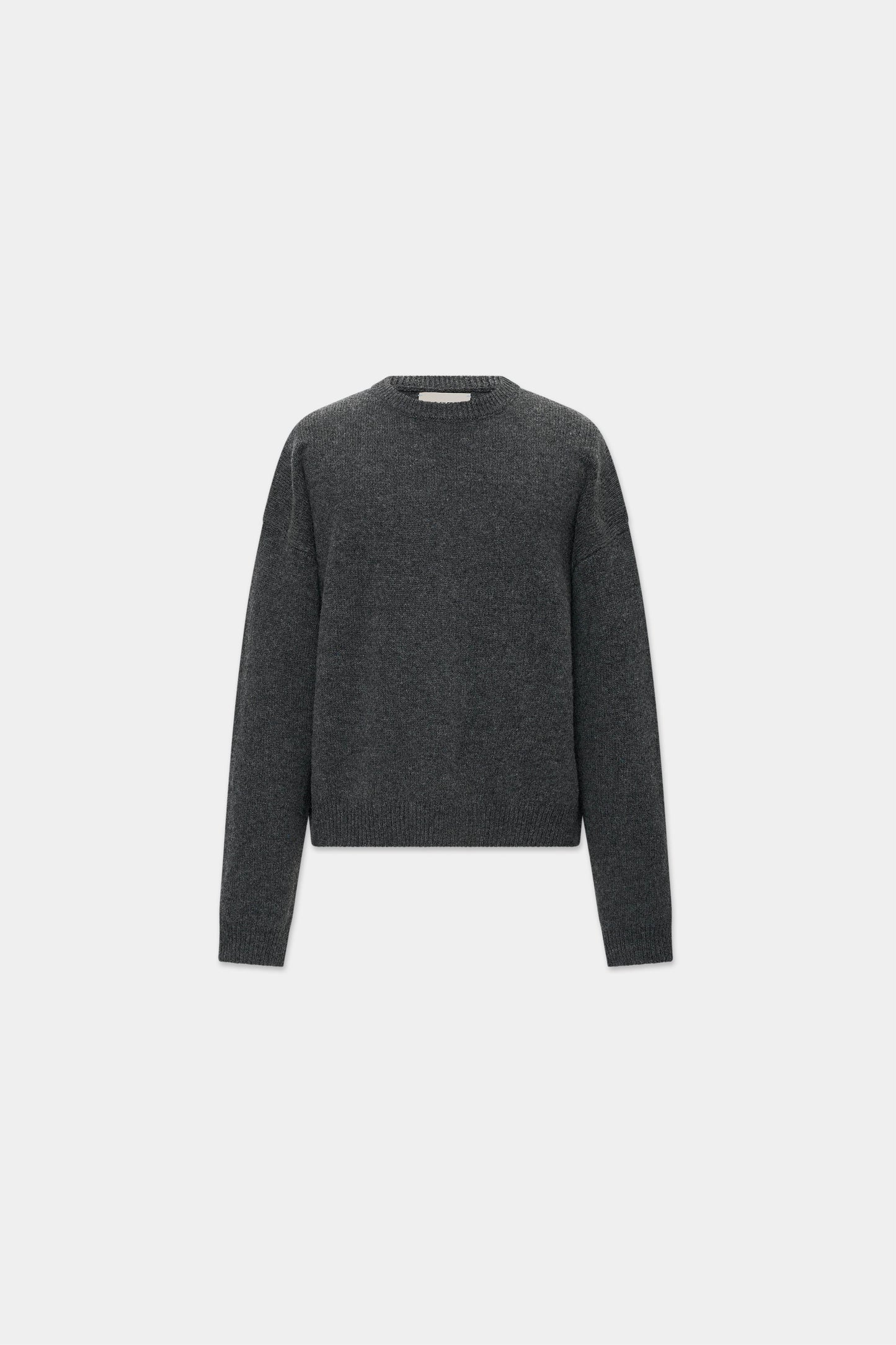 DRAPE KNIT in charcoal mélange