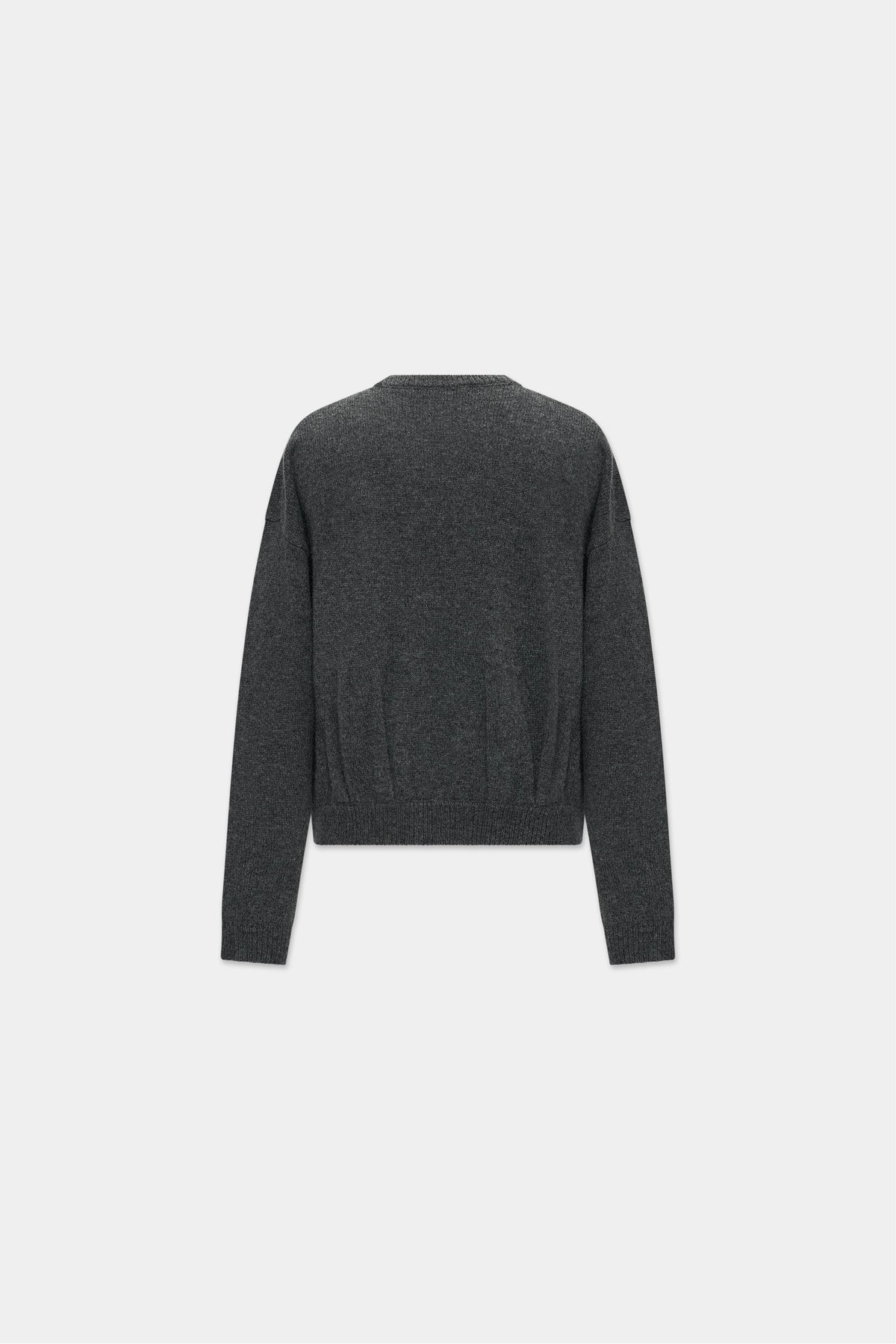 DRAPE KNIT in charcoal mélange