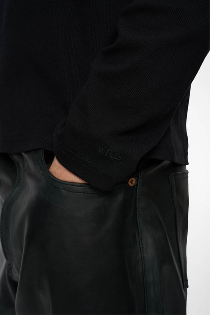 HENLEY LONG SLEEVE in black