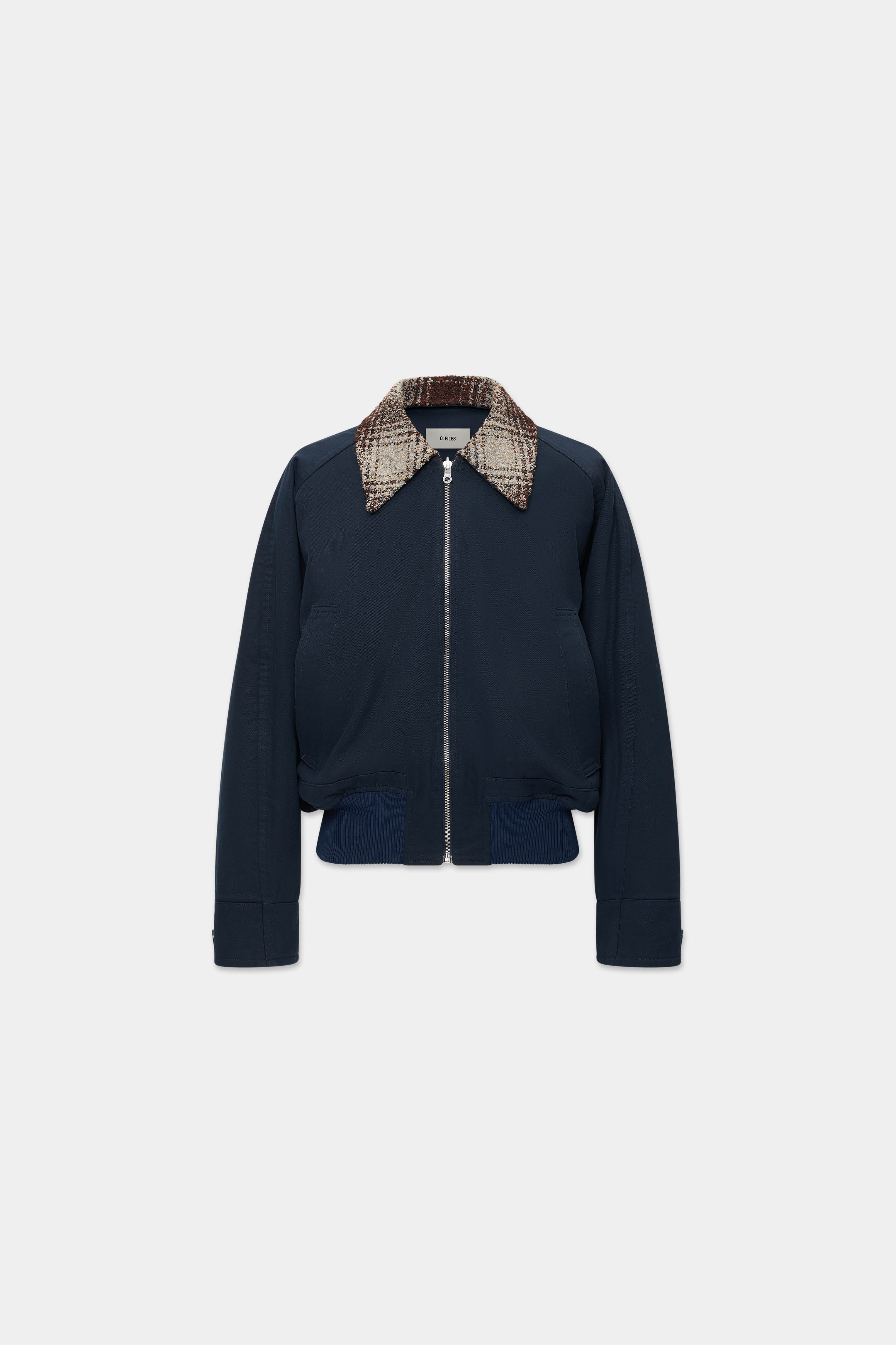 REVERSIBLE BLOUSON JACKET in midnight/checker – O. FILES