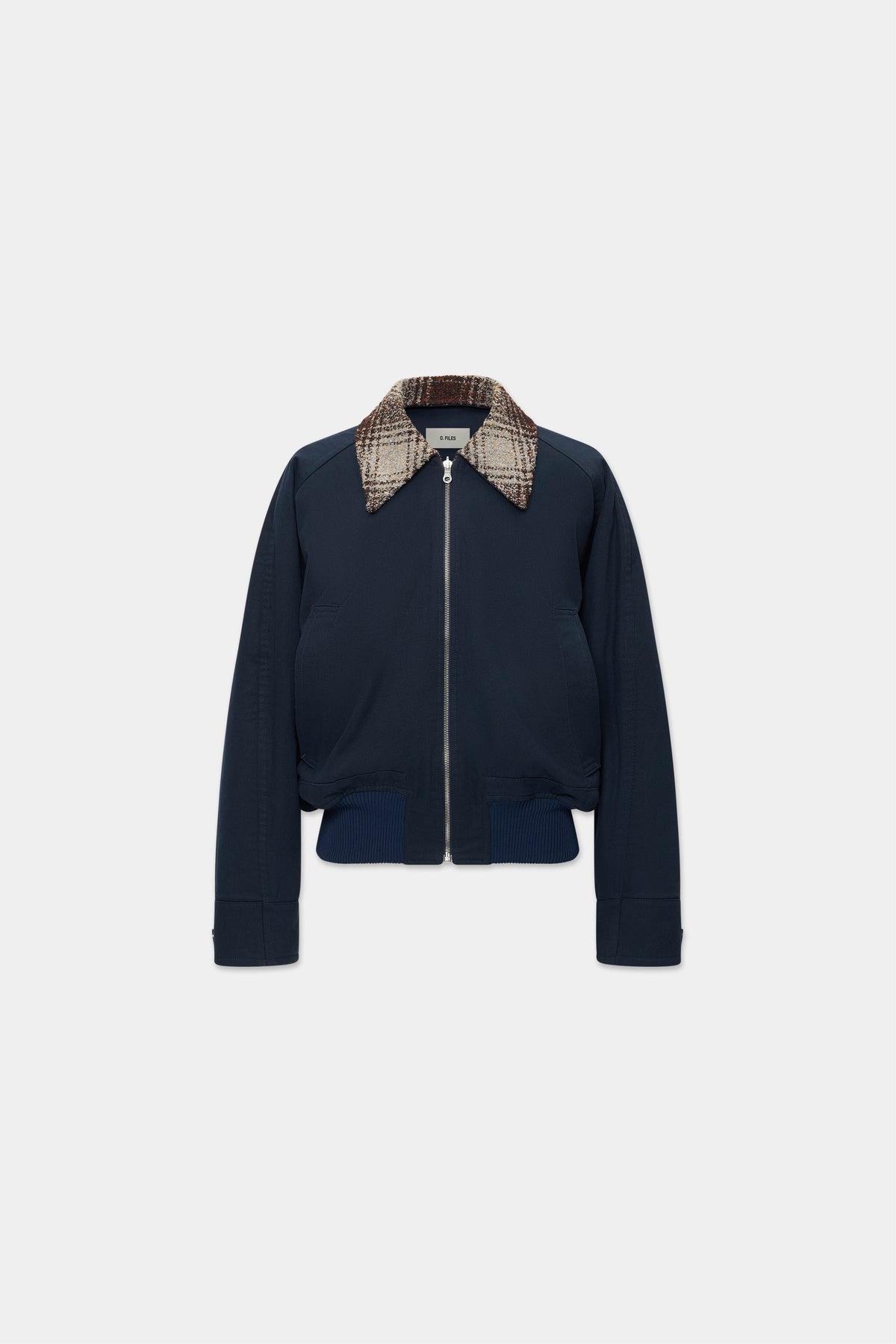 REVERSIBLE BLOUSON JACKET in midnight/checker – O. FILES