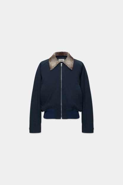 REVERSIBLE BLOUSON JACKET in midnight/checker