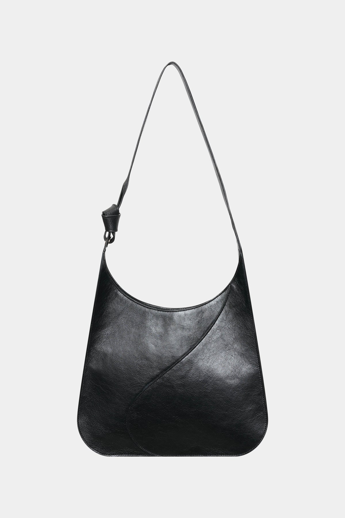 ORIGAMI LEATHER BAG in black