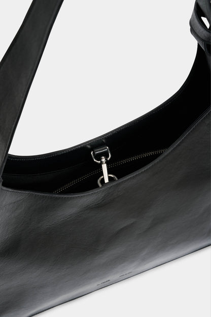 ORIGAMI LEATHER BAG in black