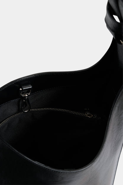 ORIGAMI LEATHER BAG in black