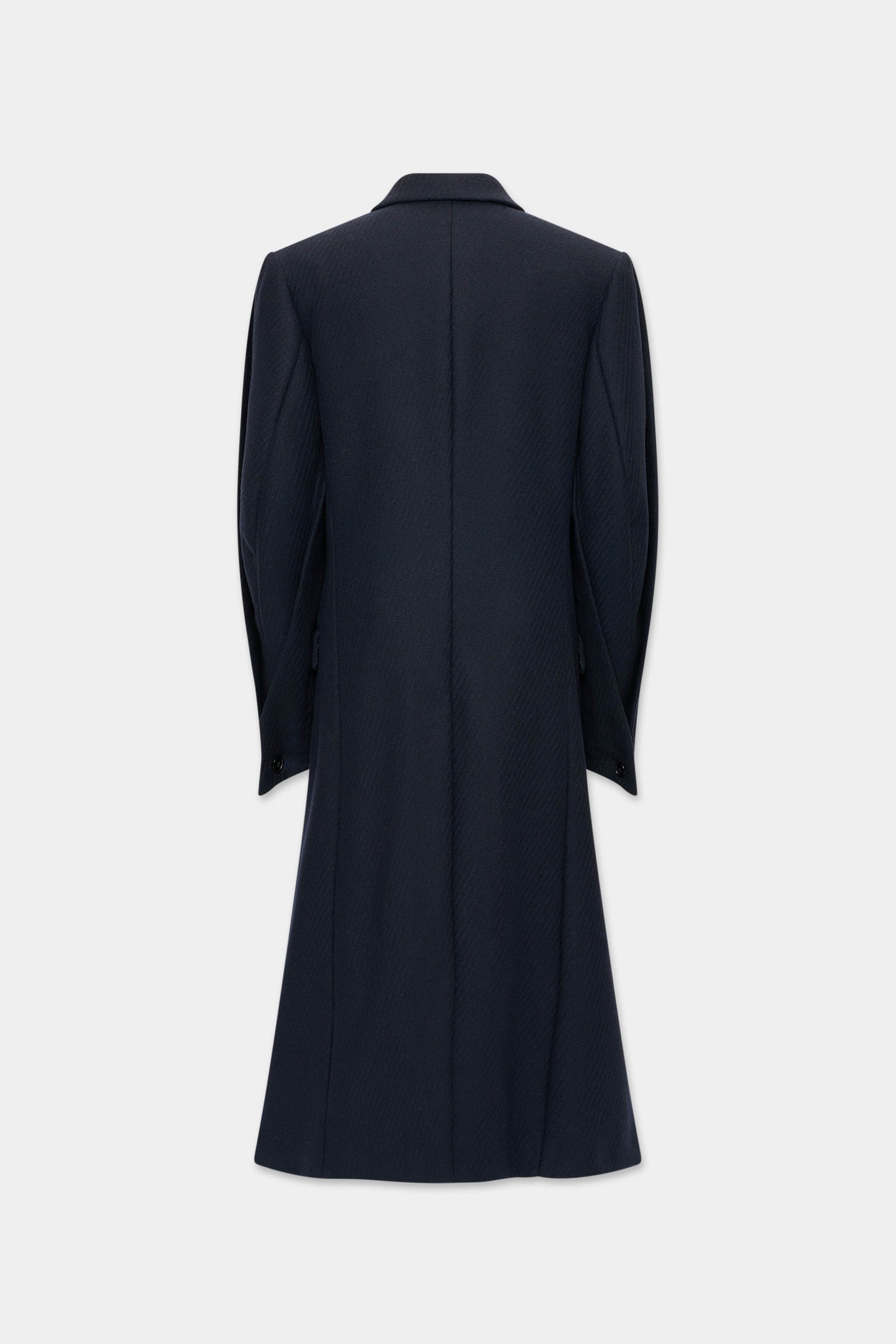 MONO ORIGAMI DOUBLE BREASTED COAT in midnight