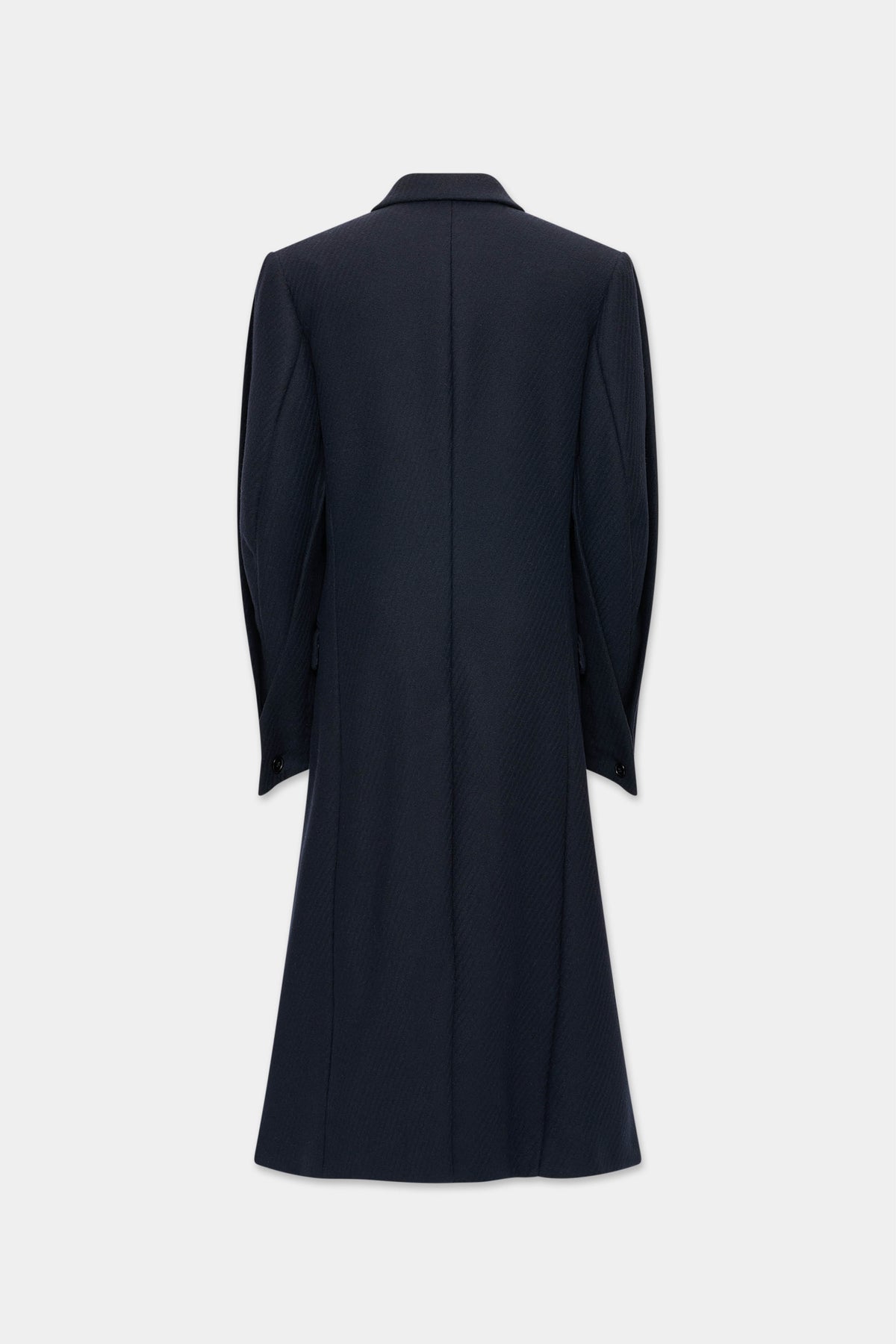 MONO ORIGAMI DOUBLE BREASTED COAT in midnight