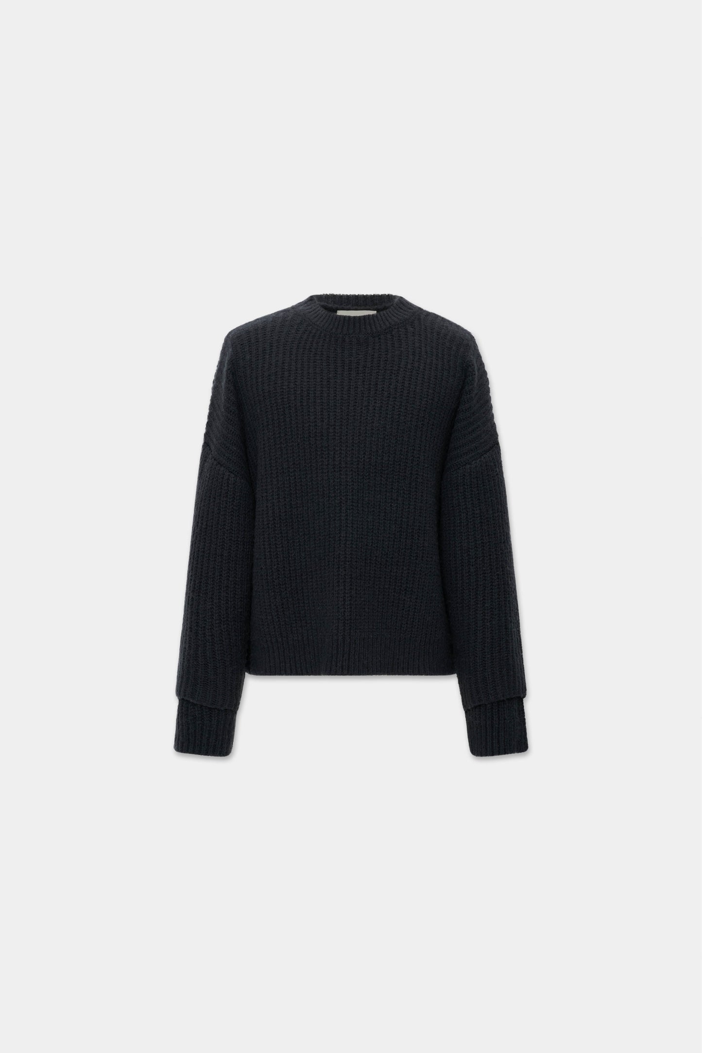 INTERLACED SWEATER in faded black