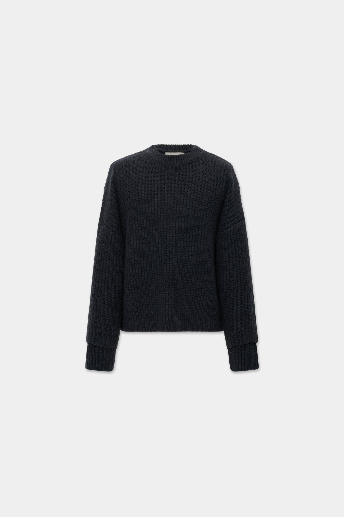 INTERLACED SWEATER in faded black