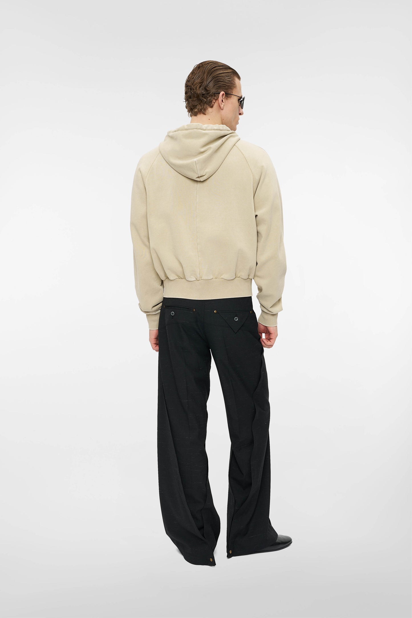 RAGLAN ZIP HOODIE in mojave