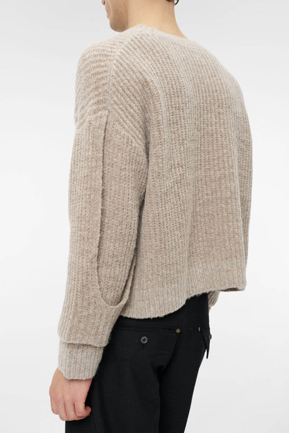 INTERLACED SWEATER in oatmeal