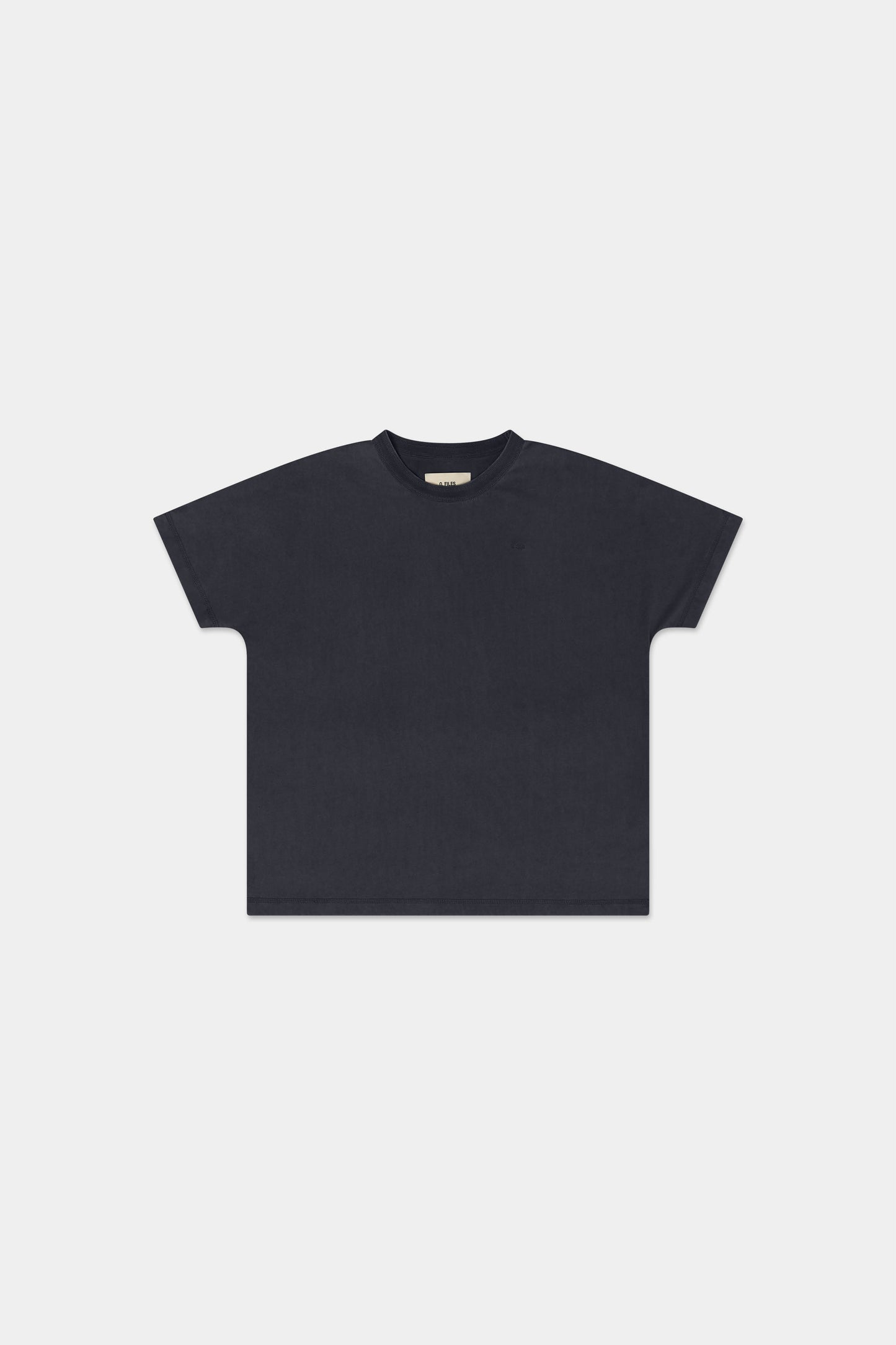 RETRO COVERSTITCH T-SHIRT in faded midnight
